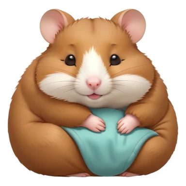 Meme-Worthy Cute Sleeping Brown Hamster Portrait Emoji, Head resting peacefully with a contented smile, showcasing a delightfully compact build and a luxuriously soft rich brown fur, eyes shut in a serene nap, Simplified yet hilariously adorable features, highly detailed, glowing with a soft, drowsy light, high shine, relaxed and utterly lovable, stylized with an air of playful laziness, bright and heartwarming, soft glowing outline, capturing the essence of a comically sleepy hamster, so meme-worthy it feels like it could instantly become the next viral sensation of adorable slumber! sticker