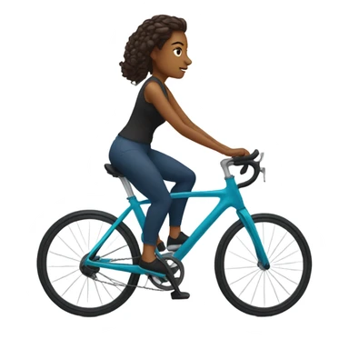 woman on spinning bike sticker