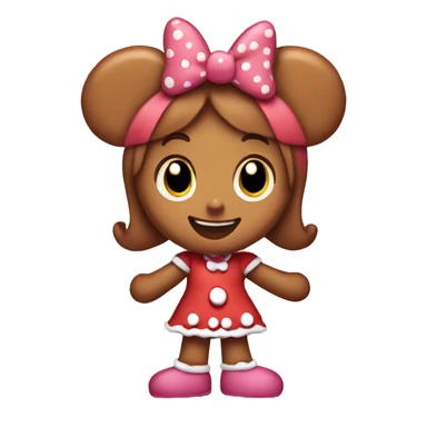 Minnie Mouse gingerbread girl sticker