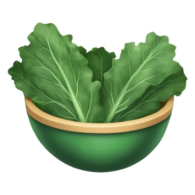 Collard greens in bowl sticker