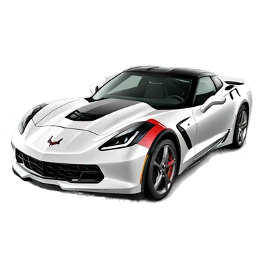 corvette logo sticker