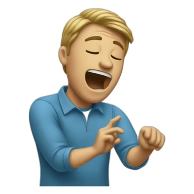 Un homme qui fait un dab sticker