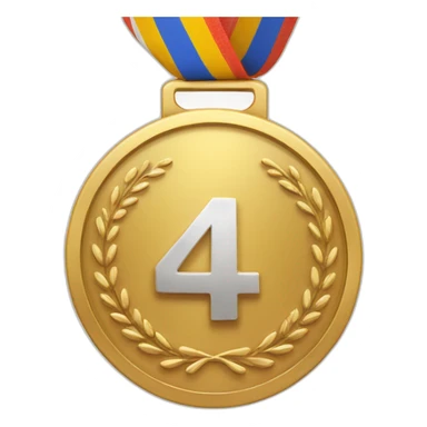 4th place medal sticker
