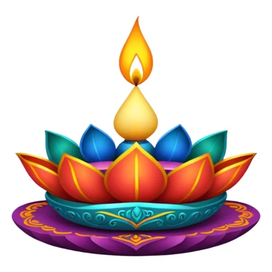 ornamented diwali sticker