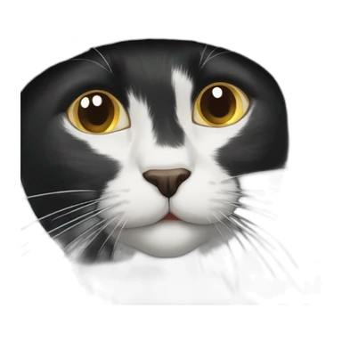 black cat christmas hat sticker