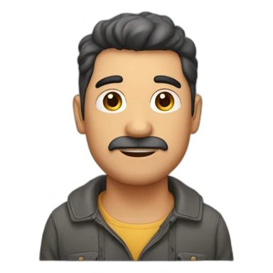 Hombre, 35 años, poco canoso, gordito sticker