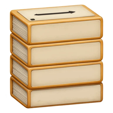 stack of stamped letters sticker