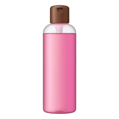 pink and brown shampoo bottle sticker