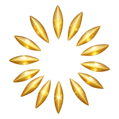 Cluster of radiant golden sparkles floating in mid‑air, soft bokeh, magical glow, dark blurred background, high resolution sticker
