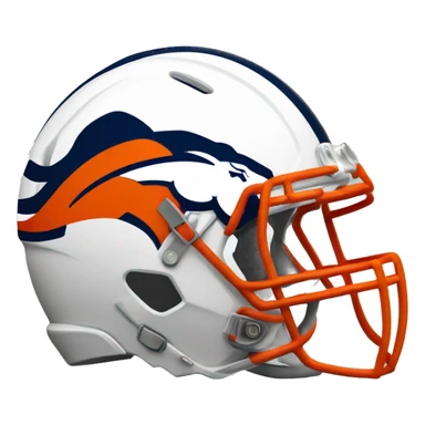 Broncos football logo sticker