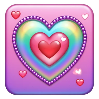 heart with K-pop album and sparkles sticker