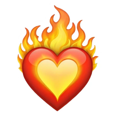 Make flaming hearts in all colours but heart would be separate nature sticker