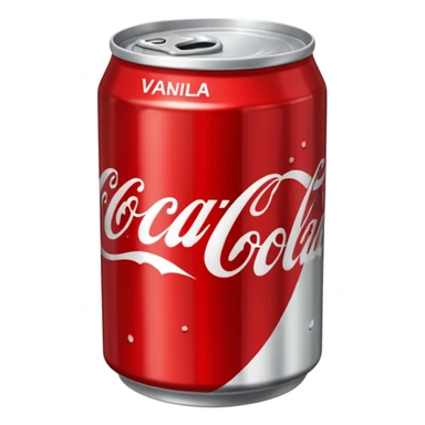 Create a can of coca cola vanilla sticker