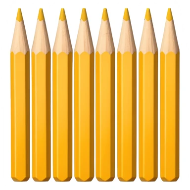 A row of pencils sticker