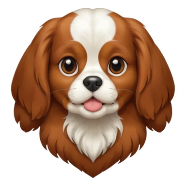 Cavalier king charles spaniel in heart sticker