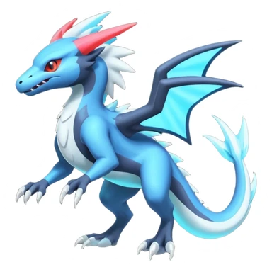 Neon Vibrant Pulsating Trail-glowing Chromatic Trico-Absol-Salamence-Salandit-Silvally-fusion-hybrid sticker