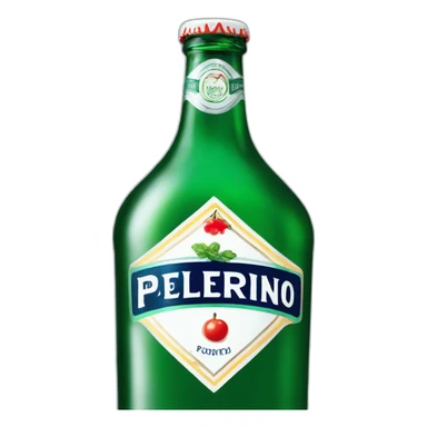 A bottle of pellegrino sticker