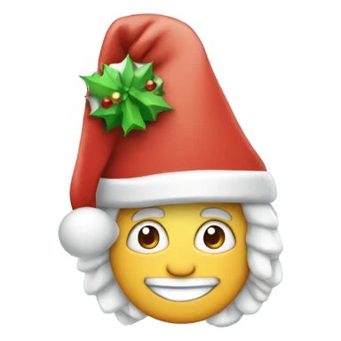 igloo xmas santa hat sticker