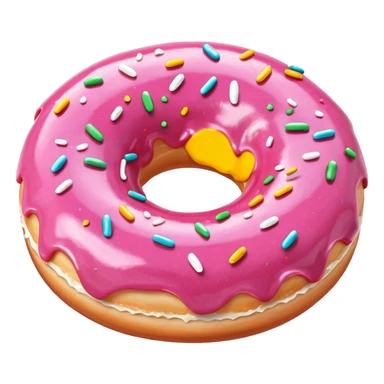 Pink Glazed Donut sticker