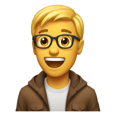 Super excited emoji  sticker