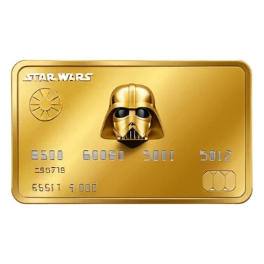 Star wars credits currency like a card sticker