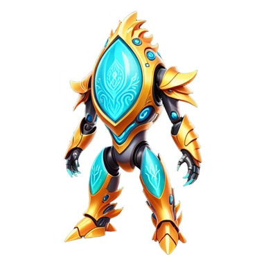  Epic legendary warm-colored fir fiery sunny rare glowing mechanical Shiny sparkly transparent bioluminescent luminescent vibrant bright pastel dark exotic iridescent colorful gradients futuristic modern metallic glossy glittery fantasy-cyber-Fakémon-Vernid-creature sticker