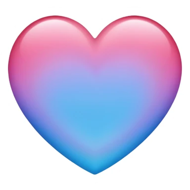 Blue-indigo-violet-purple-pink-gradients heart  sticker