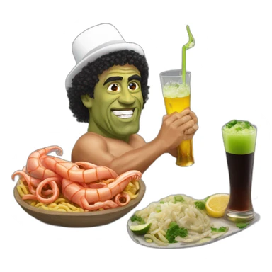 Hasidic Hulk Hogan’s bar mitzvah eating squid sticker