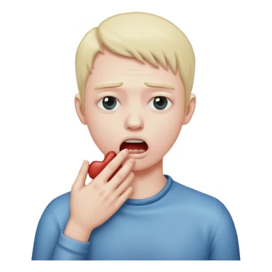 person choking themselves  sticker