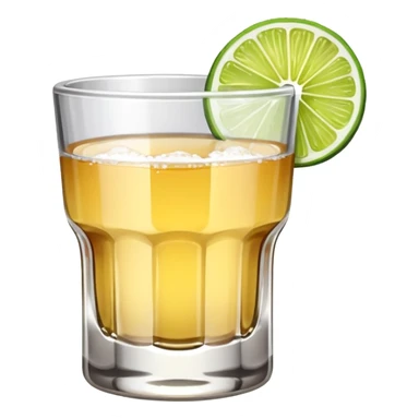 tequila shot, salt, and lime sticker