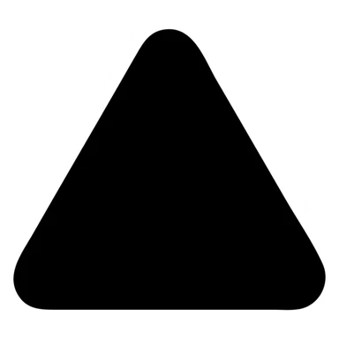 red triangle with slightly rounded corners, minimal style, no background sticker