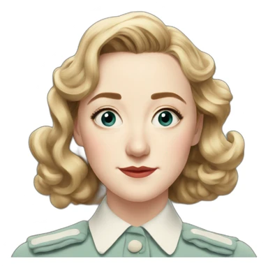 saoirse ronan 1940s face sticker
