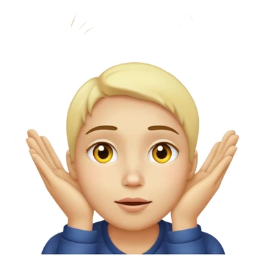 yellow face with hands on cheeks, watching fireworks sticker