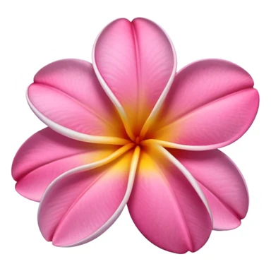 frangipani flower pink sticker