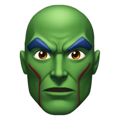 martian manhunter only face  sticker