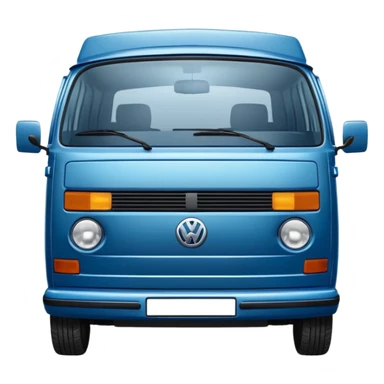 Blauer VW T4 sticker
