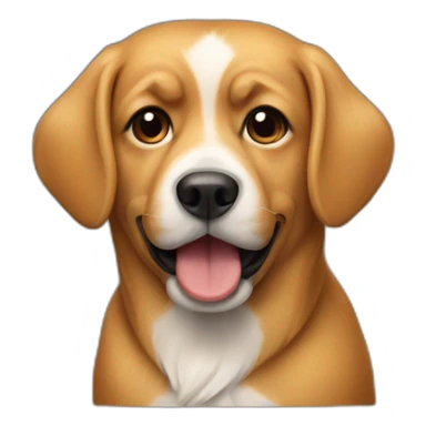 A dog which looks like Donald trump sticker