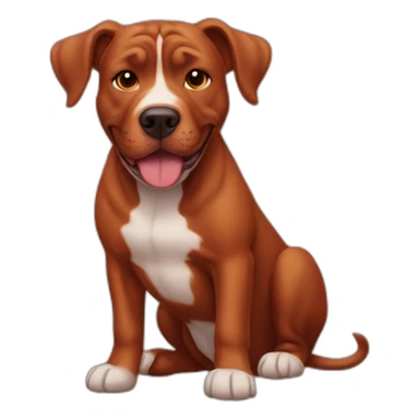 Clifford big red pit bull sticker