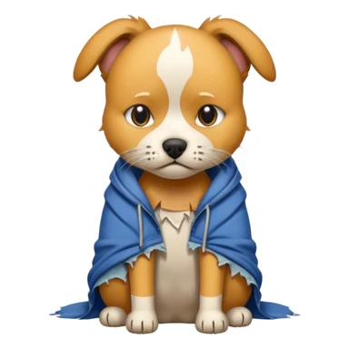 homeless dog cat with torn clothes


 sticker