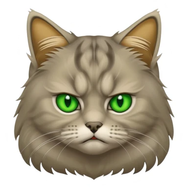 gato siberiano enfadado sticker