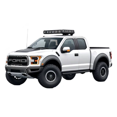 Ford f150 Raptor - Ford (Model Year: 2024) (Iconic colour: White) sticker
