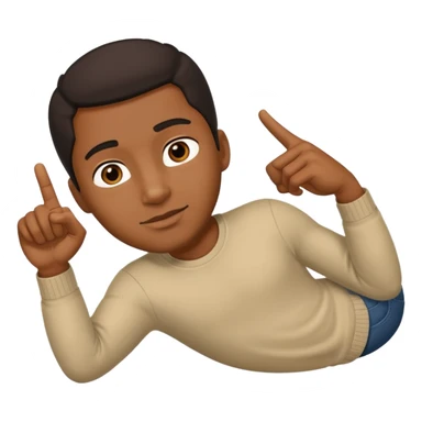 Black guy that’s laying down and pointing at u  sticker