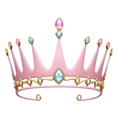 light pink tiara sticker