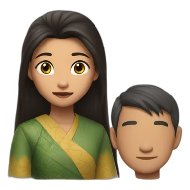 Raya and the last dragon movie, vietnamese girl sticker