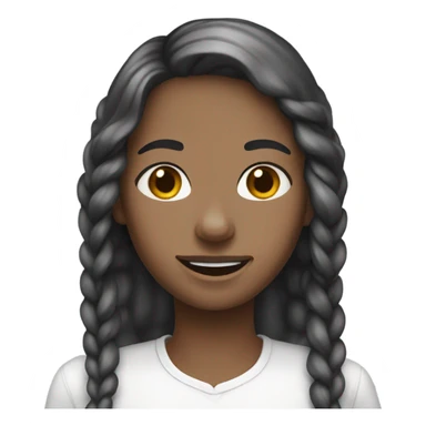 Girl with braces with white dressing in her face sticker