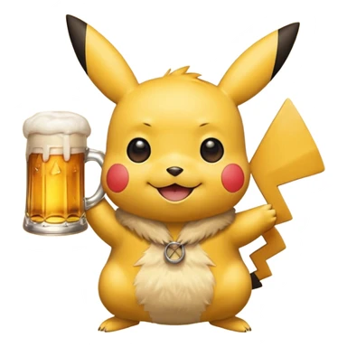 Pikachue bier sticker