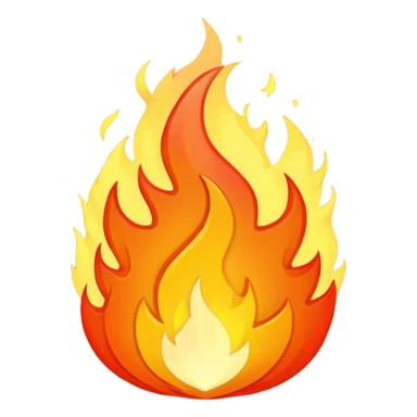 me un fuego pixeleado sticker