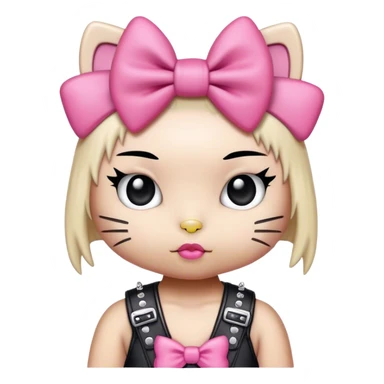  kawaii punk hello kitty sticker