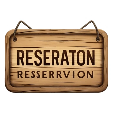 make a reservation sticker