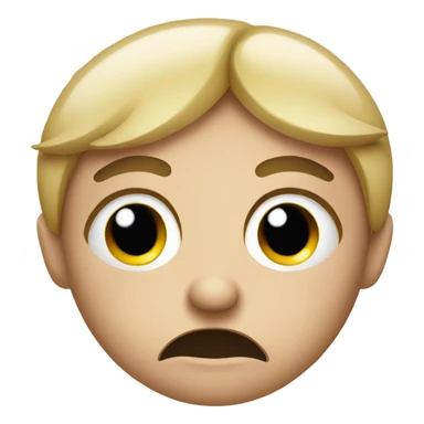 Tired emoji with dark circles under the eyes sticker